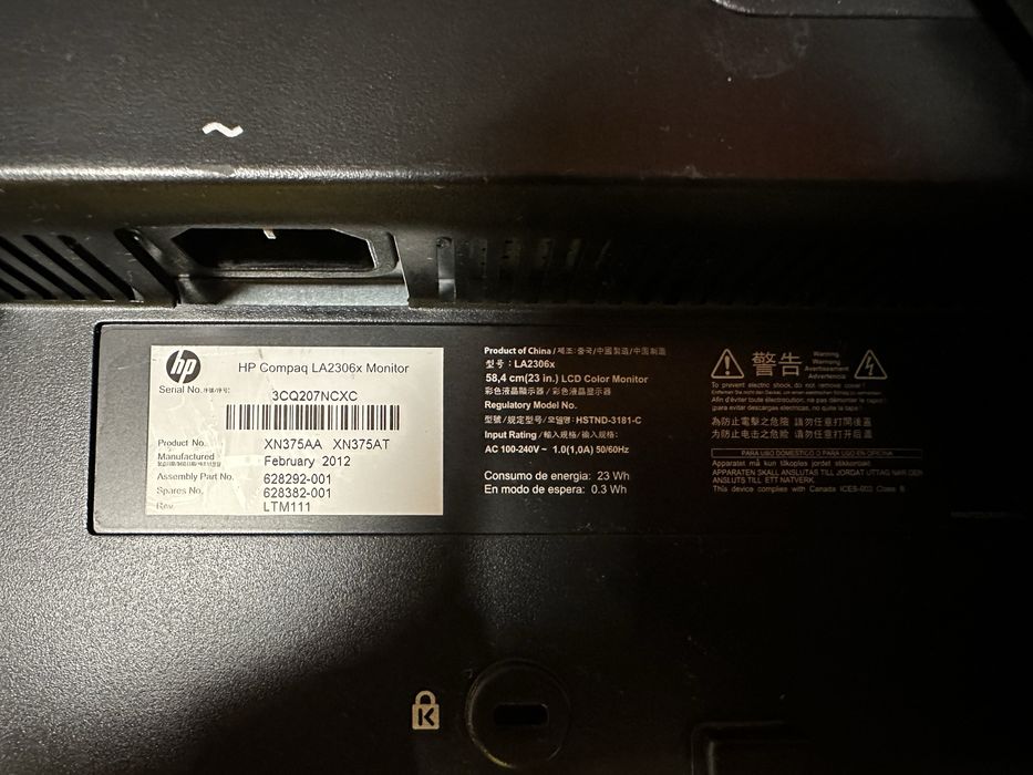Монітор 23" HP Compaq LA2306x Monitor