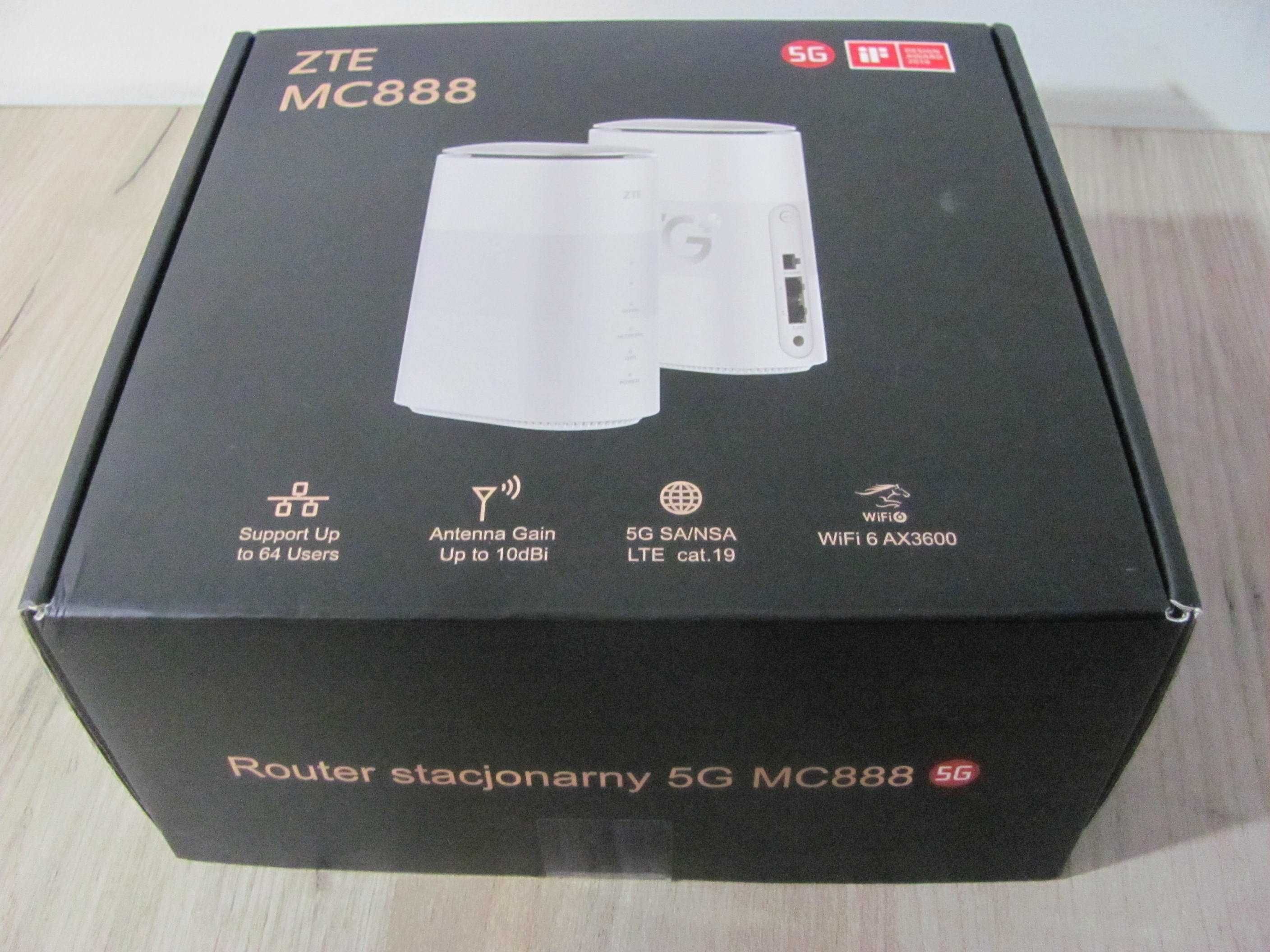 ROUTER ZTE MC888 5G 1,7Gbps (Wi-Fi 6 3600Mb/s a/b/g/n/ac/ax)