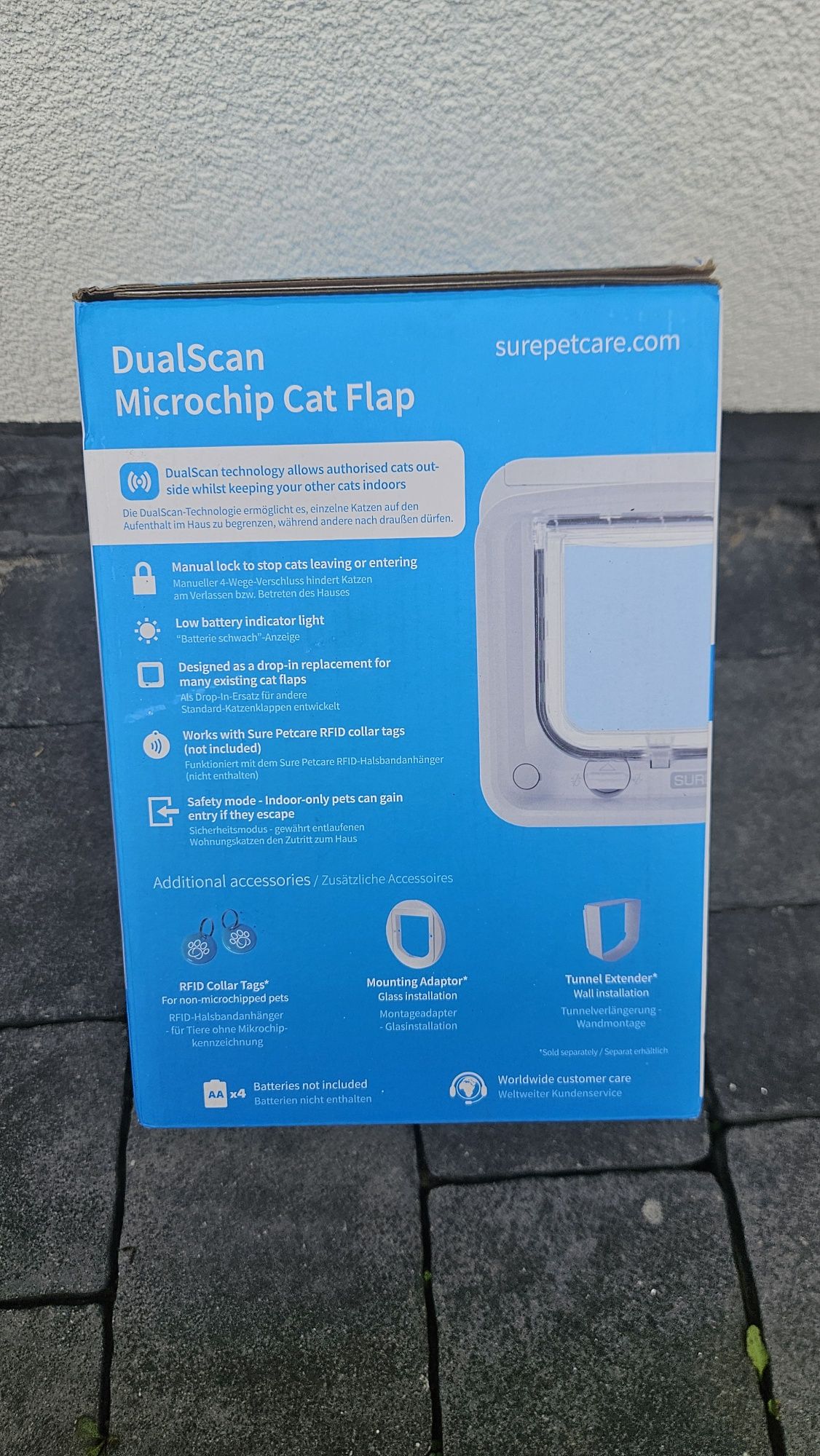 Drzwiczki dla kota z czytnikiem mikrochipów – SureFlap DualScan