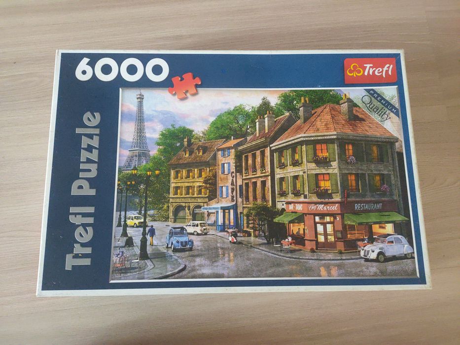 Puzzle 6000 elementów - uliczka Paryża.