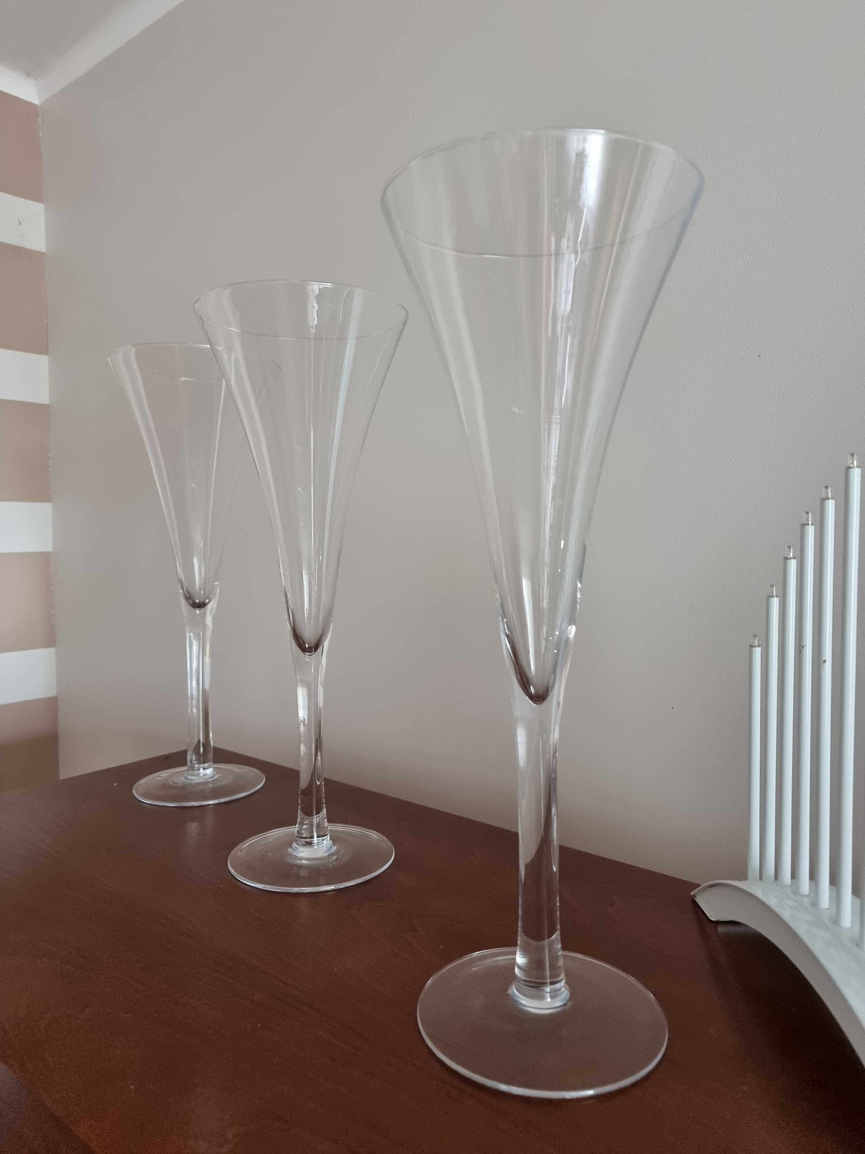 Kielich duży szklany martini dekoracja