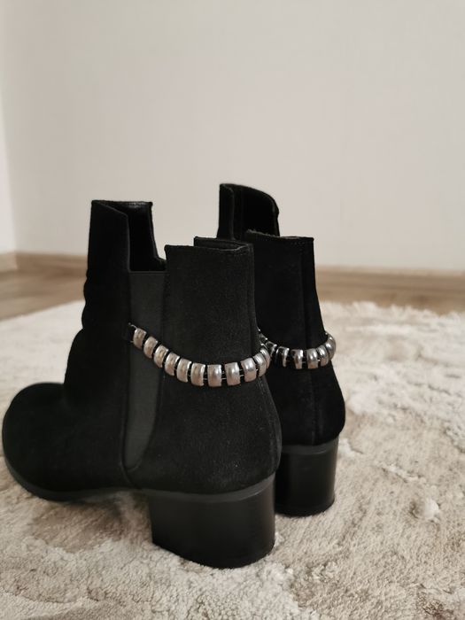 Ботинки, натуральна замша