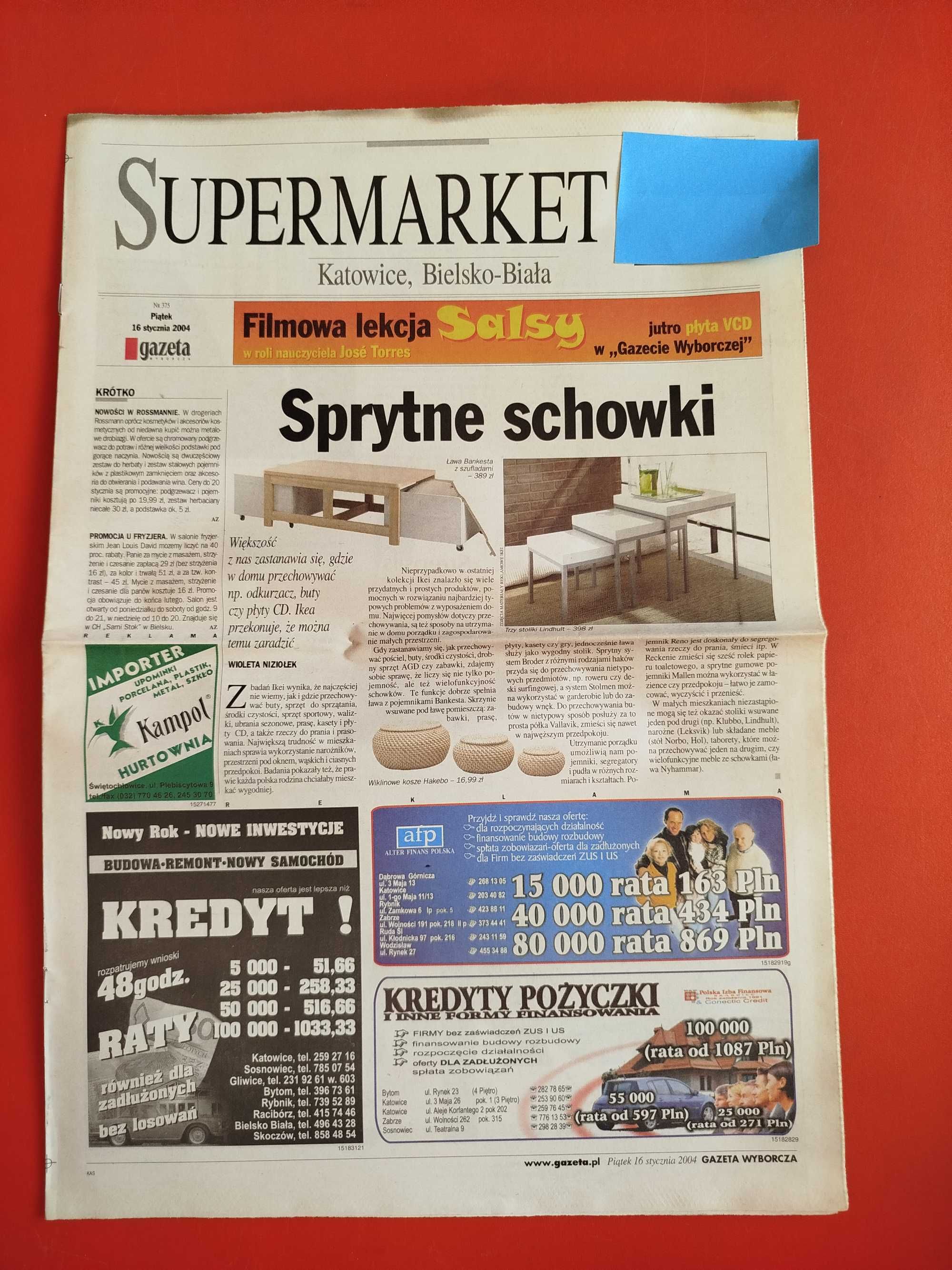 Gazeta Wyborcza, 16 stycznia 2004, nr 13, Jerzy Stuhr