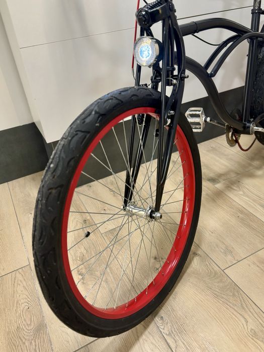 Rower chopper cruiser 3-biegowy Shimano – custom, retro