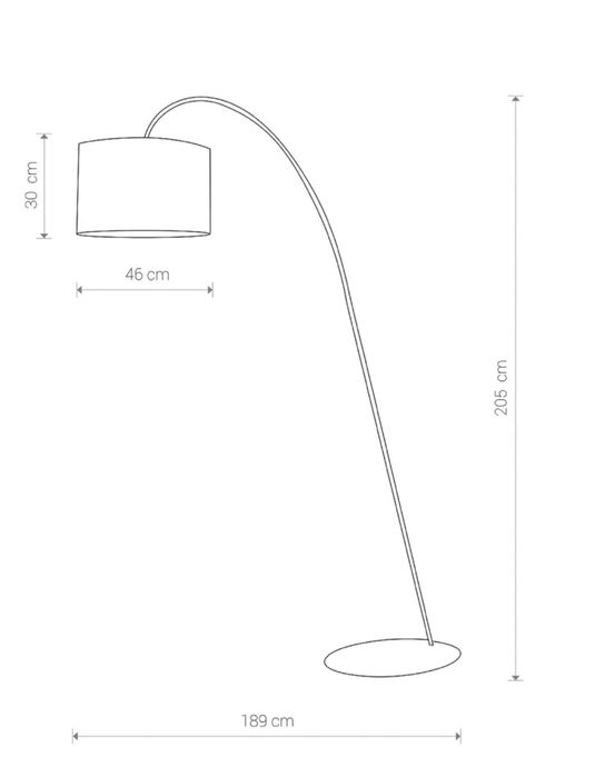Lampa podłogowa Nowodvorski Alice white 5386