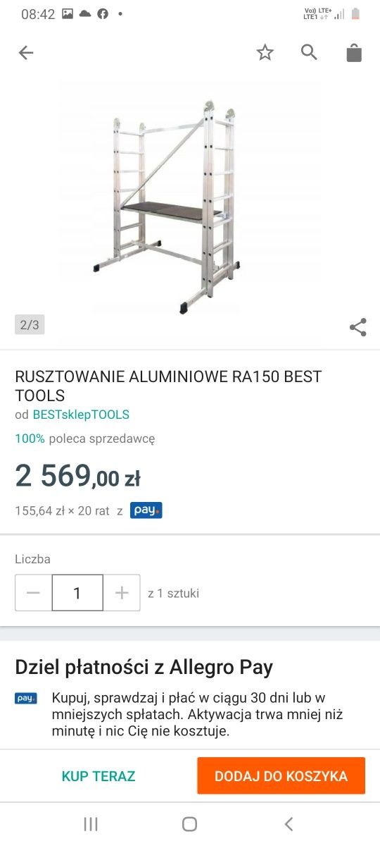 Rusztowanie aluminiowe