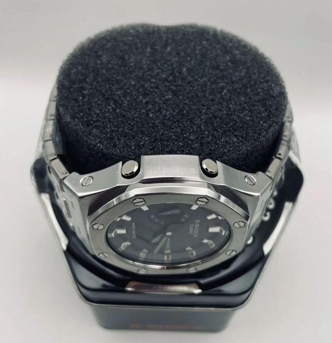 Наручные оригинальные часы Casio GA-2100H Custom Металические