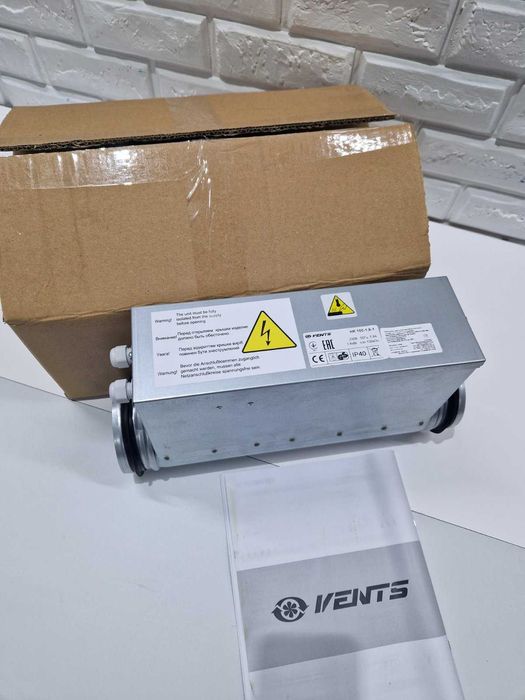 Нагреватель канальный, электрокалорифер Вентс НК 100-1,8