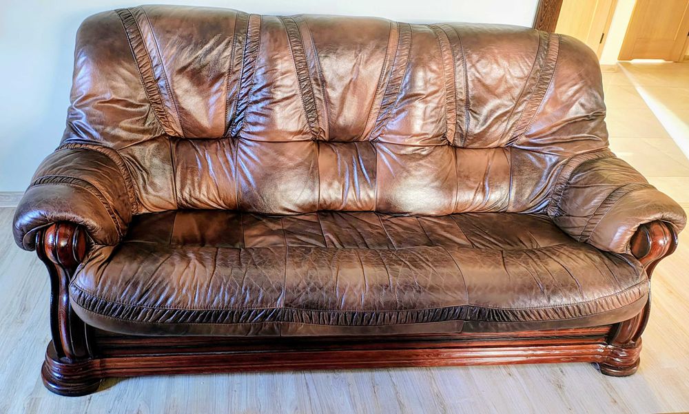 Zestaw mebli holenderskich 3,2,1 plus puf