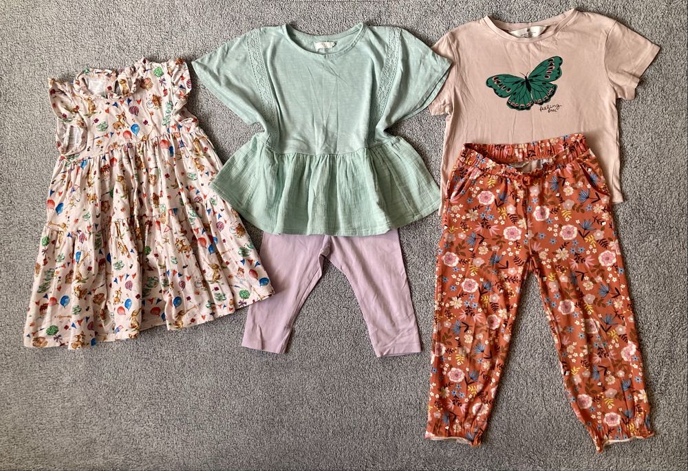 Ubranka na lato 104 Next H&M Lindex KappAhl paka ubranek