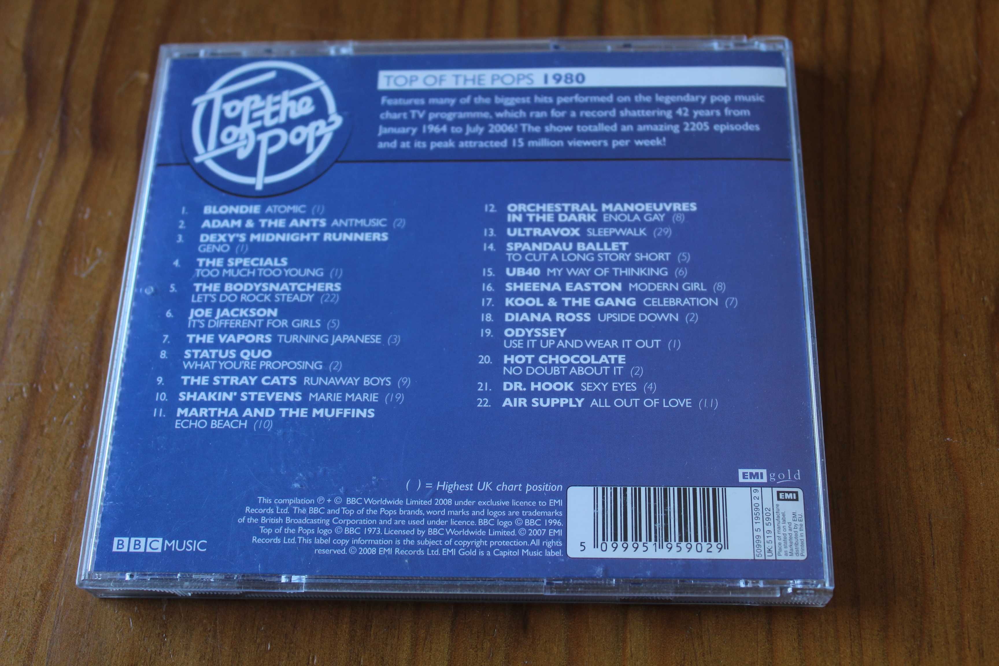 CD "Top Of The Pops - 1980 (22 Classic Tracks From 1980)