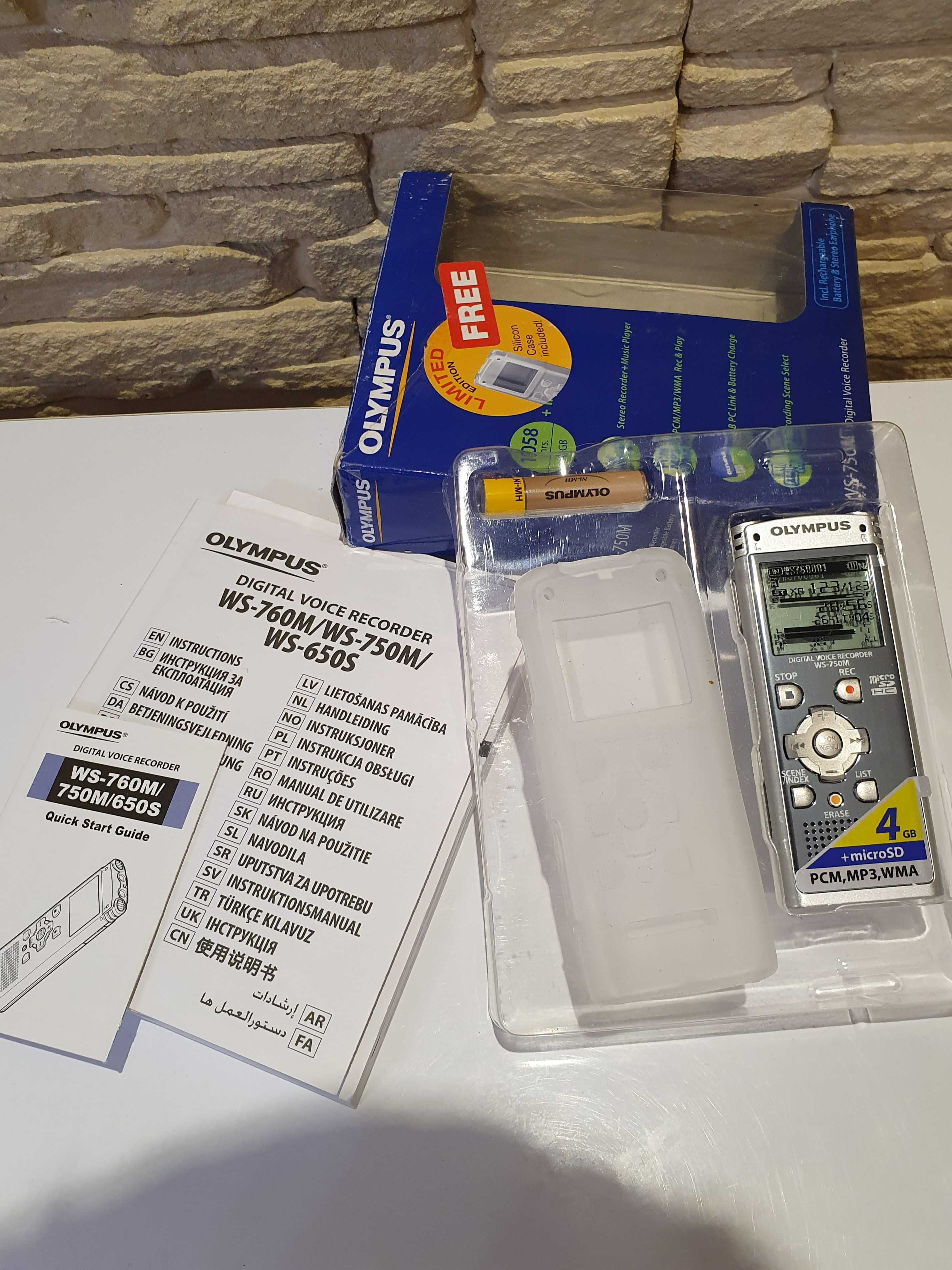 Диктофон OLYMPUS WS-750M grey 4 GB. Новий! Оригінал!
