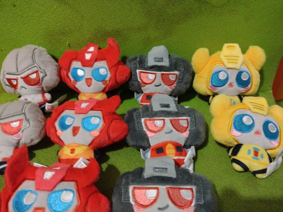 плюші Старскрім1️⃣, Бамблбі2️⃣, Хотрод2️⃣