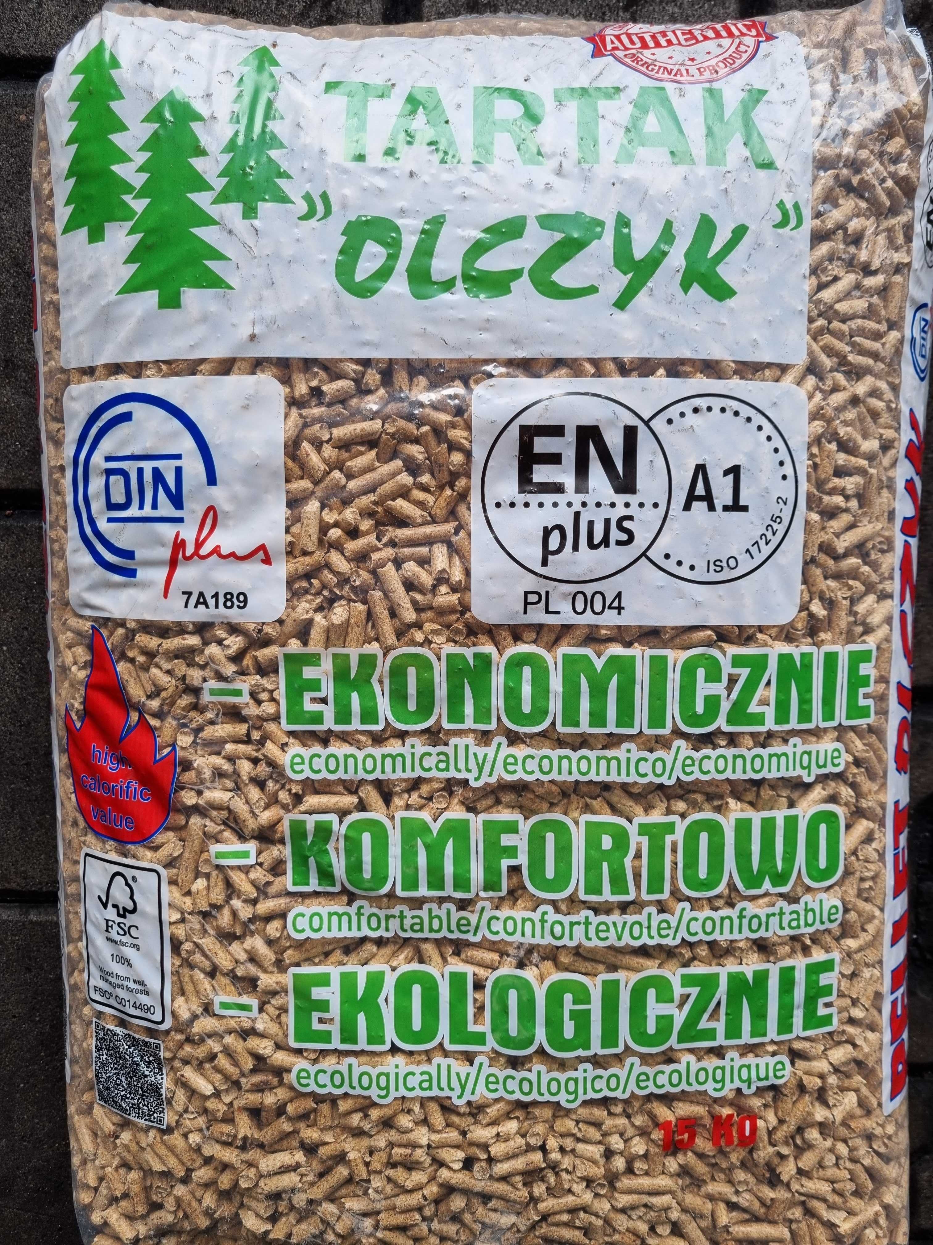 Pellet "Olczyk" (70x15kg = 1050kg) dostawa w cenie Oferta Cała Polska