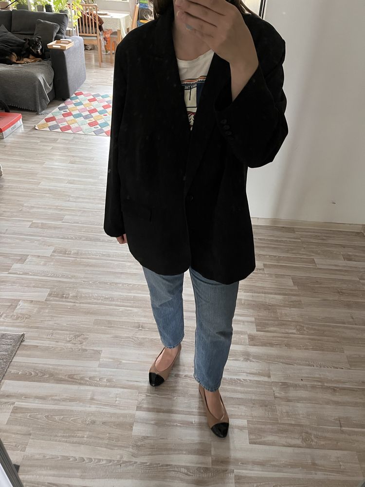 Czarna marynarka oversize XL XXL