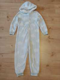 kombinezon onesie kigurumi welurowy 122 128 futerko miś 7-8 lat