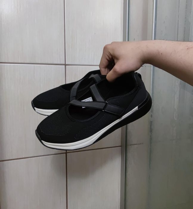Buty damskie 40 Walkox baleriny na gumę gumkę wsuwane materiałowe prze