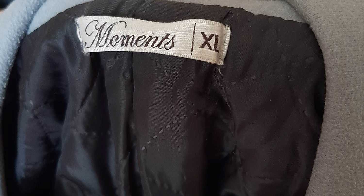 Płaszcz damski szary vintage rozmiar XL