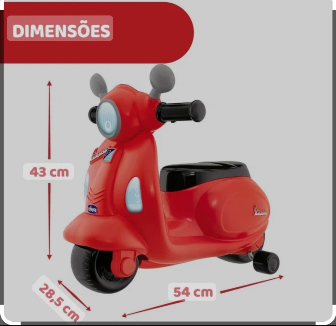 Мотоцикл музичний Chicco Vespa від 1 року