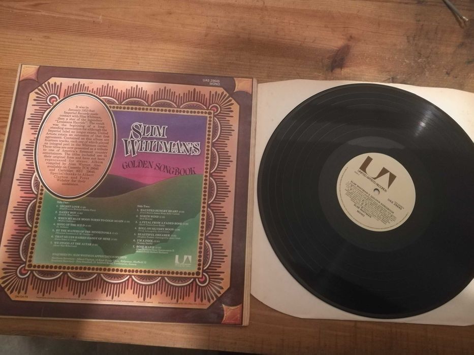 SLIM WHITMAN’S (Country Music) - Golden Songbook LP