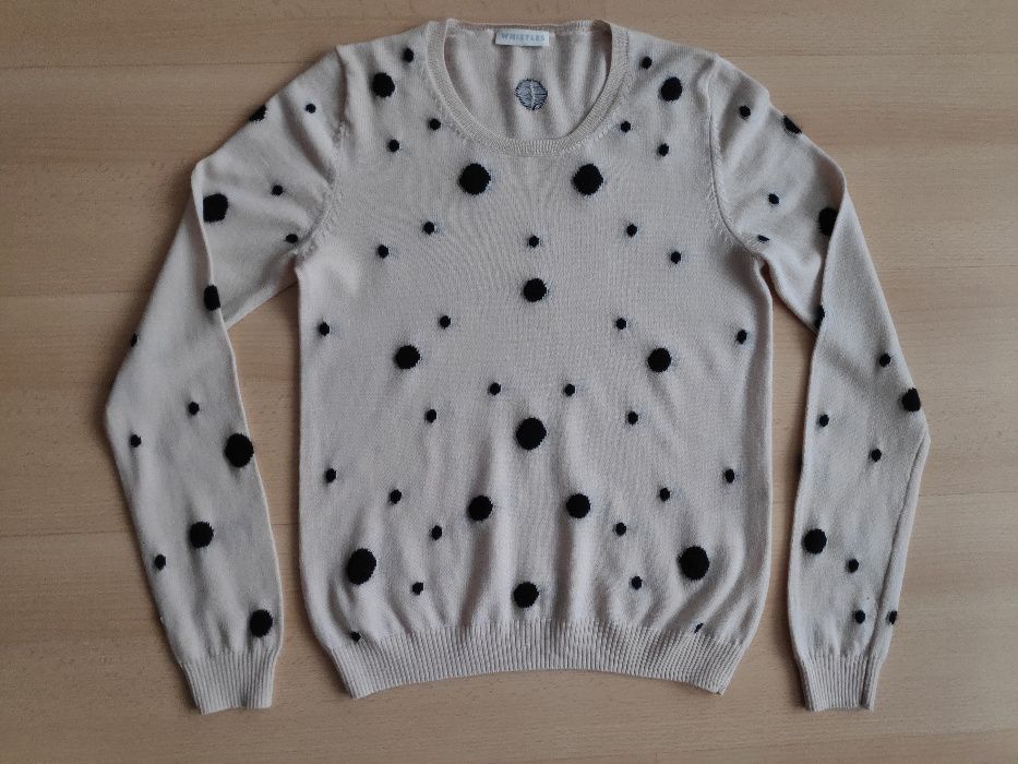 WHISTLES oryginalny sweter wełna 36 S / 34 XS