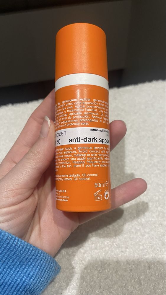 Bella Aurora spf50 krem anti dark spots