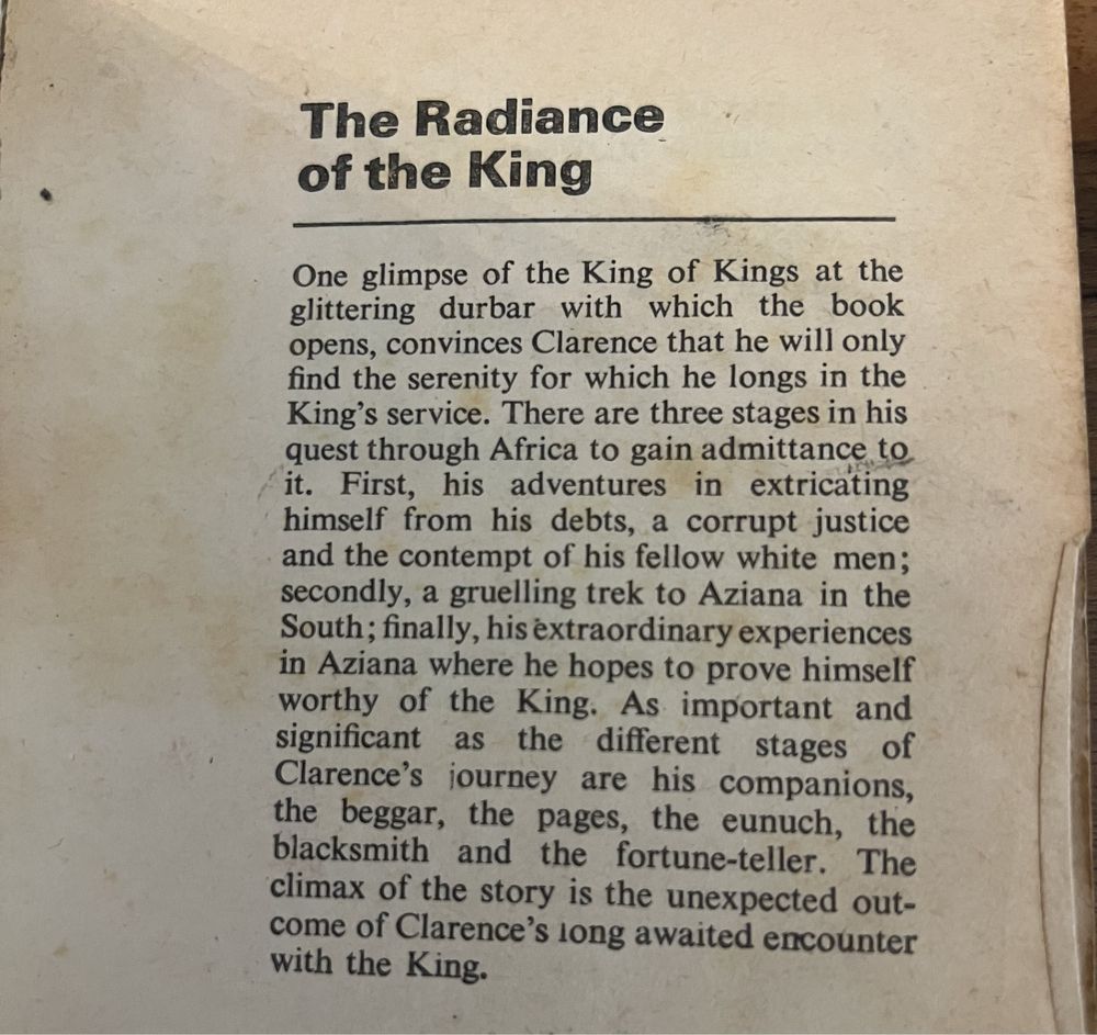 The Radiance of the King - Camara Laye