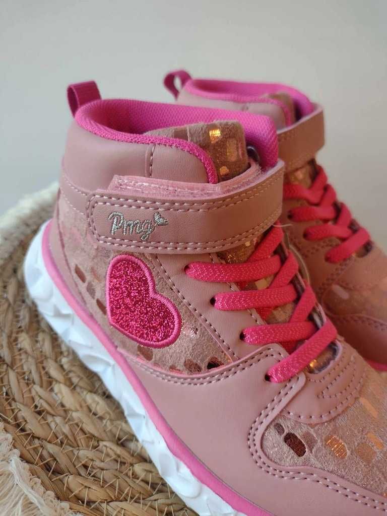 Buty sportowe r.30 Primigi świecące dziewczęce róż