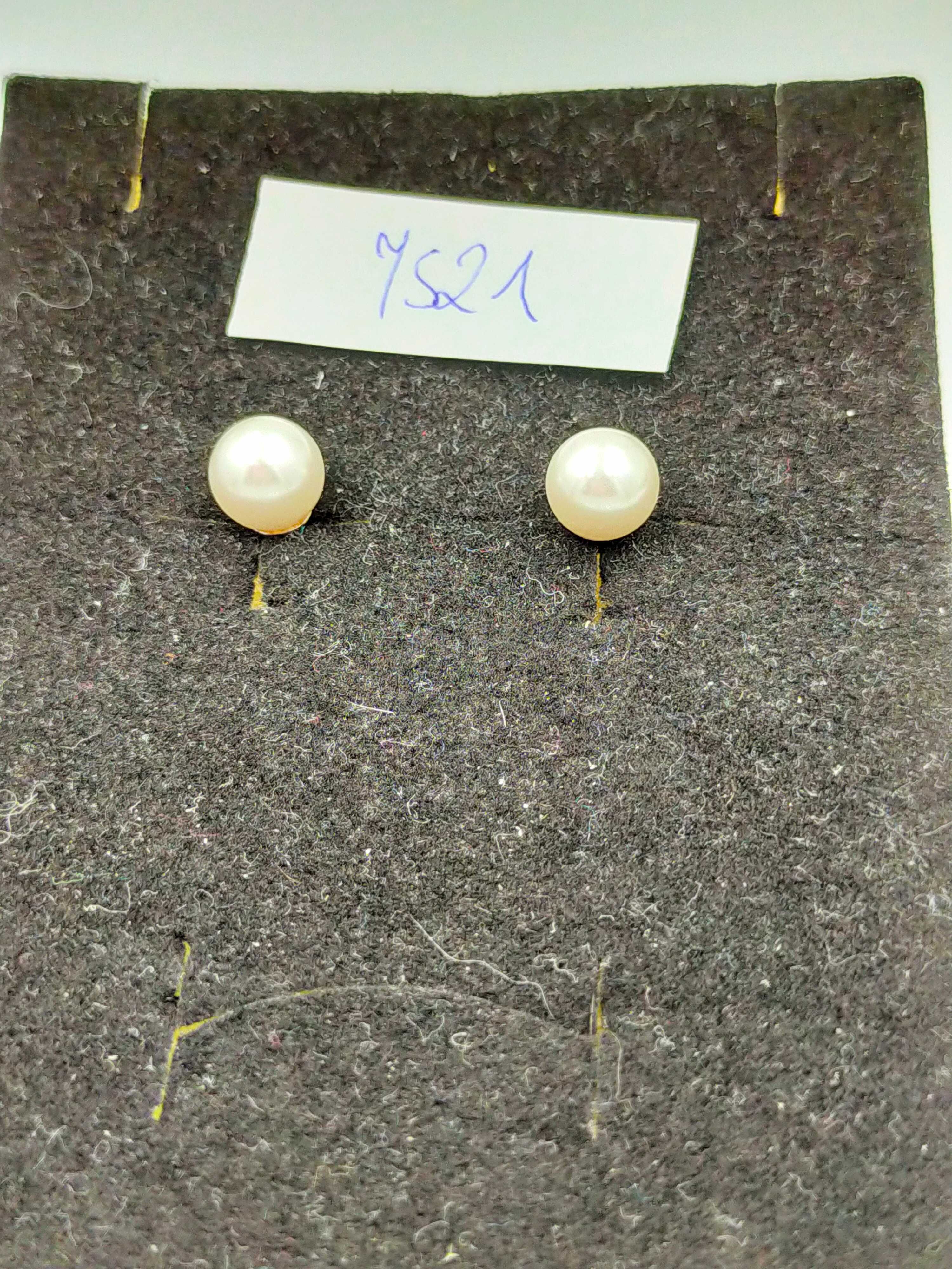 Srebrne kolczyki z perłą 925