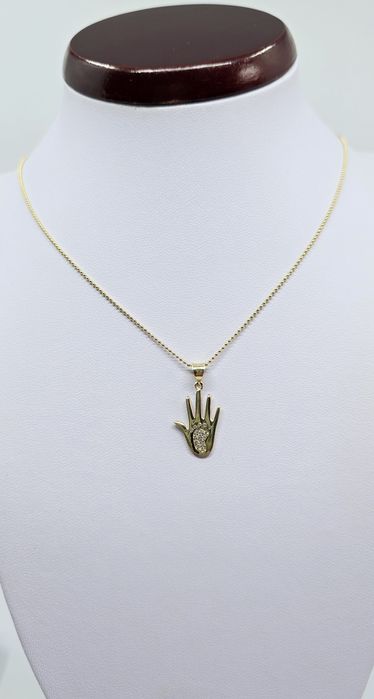 Złota zawieszka dłoń próba 585 14k