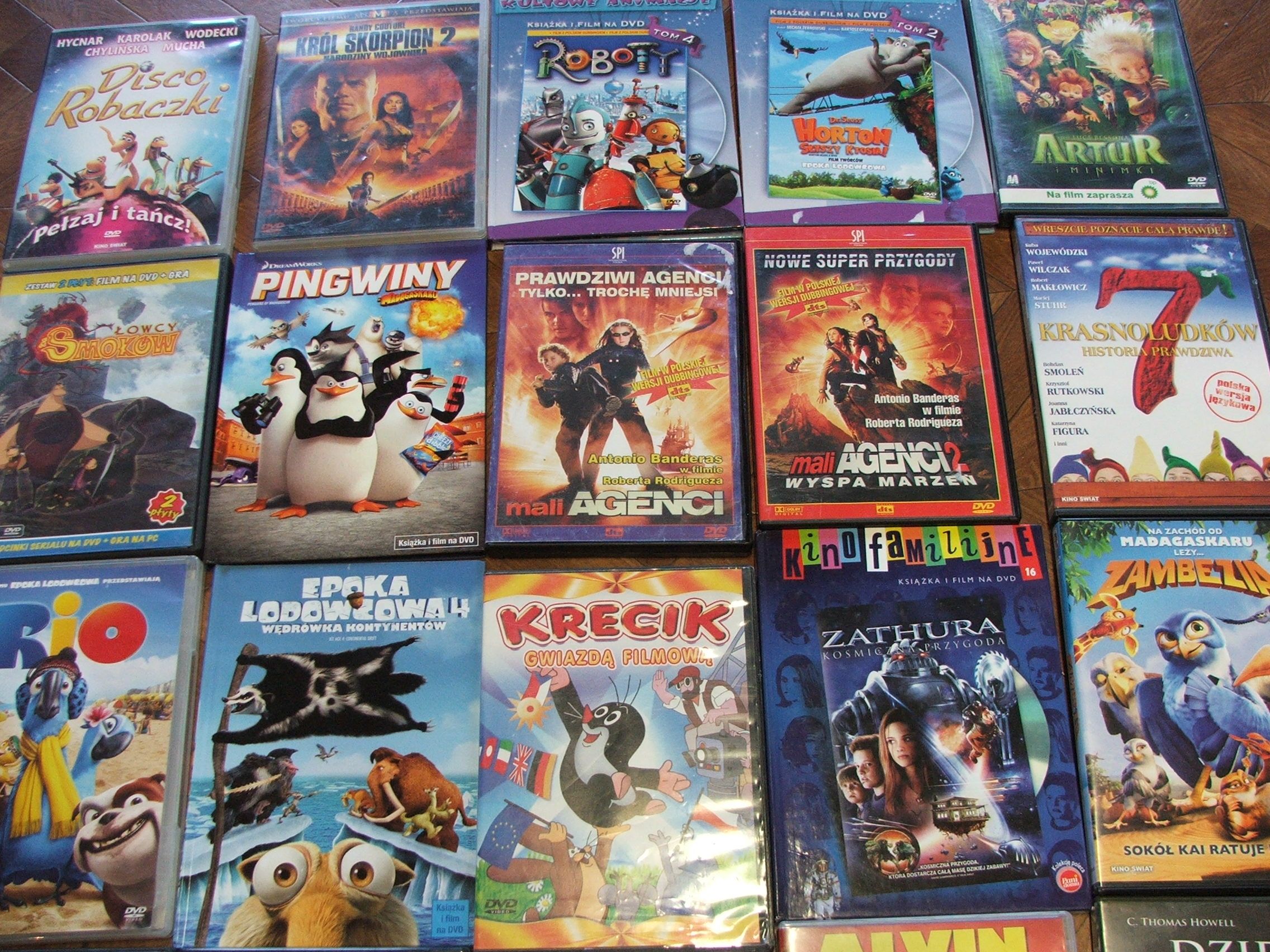 Bajki, Rio, Krecik, Teletubisie, Pingwiny, Alwin, 7, Gnome, Epoka dvd