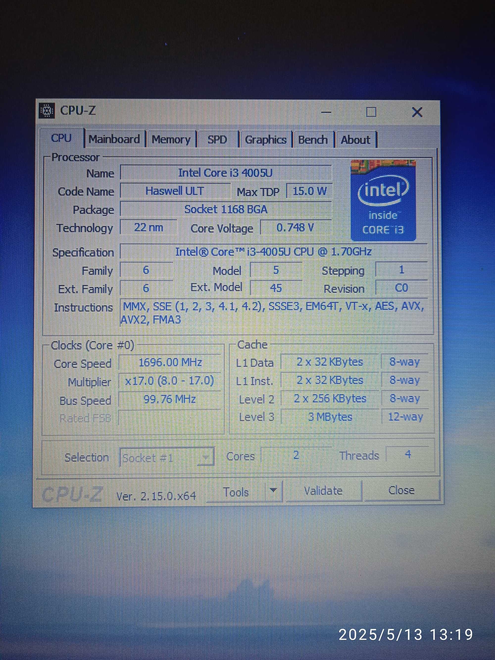 Laptop Dell Latitude 3340 i3,nowy SSD 256, 8GB RAM, Windows 10 gwr.12m