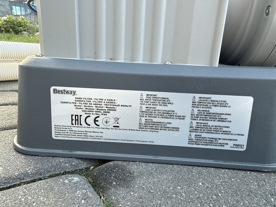 Pompa Piaskowa do Basenu 8327l/h BESTWAY 58499 gwarancja do 06. 2027