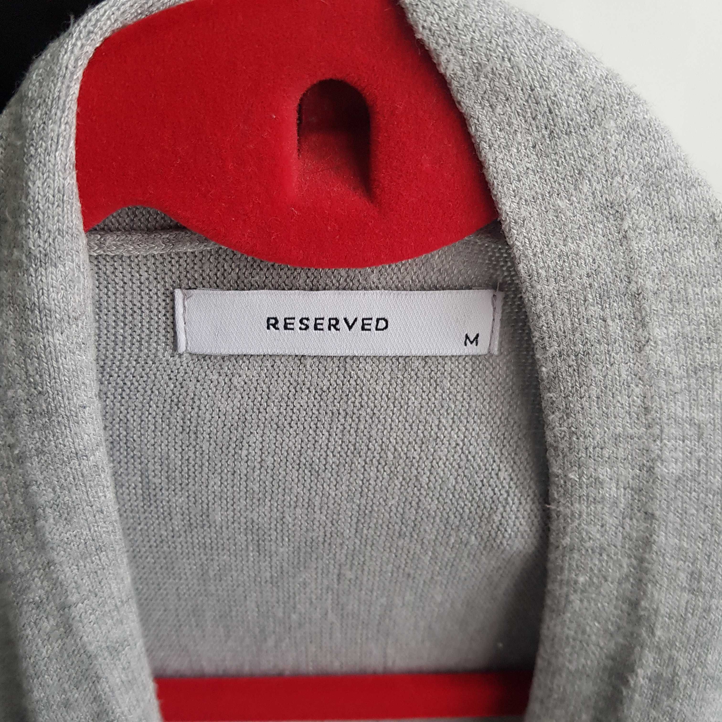 Szary kardigan sweterek Reserved rozmiar M