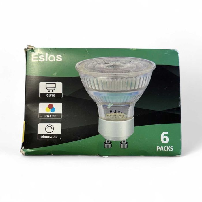 Zestaw żarówek LED GU10 Eslas – 6 sztuk