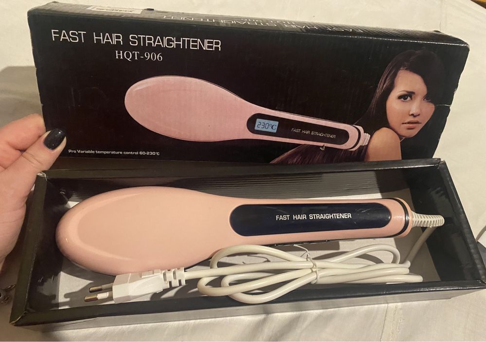 Електрична гребінець-випрямляч Fast Hair Straightener HQT-906