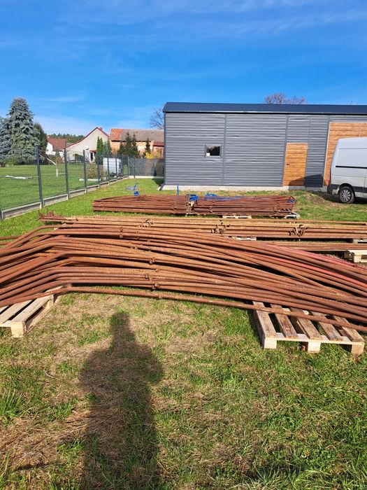 Tunel foliowy trzy sztuki solidna konstrukcja grube rury