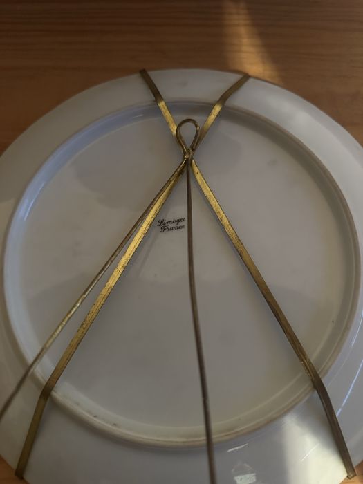 Prato antigo em porcelana de limoges