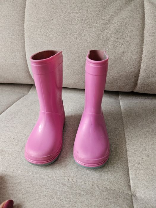 Gumiaki kalosze różowe 22