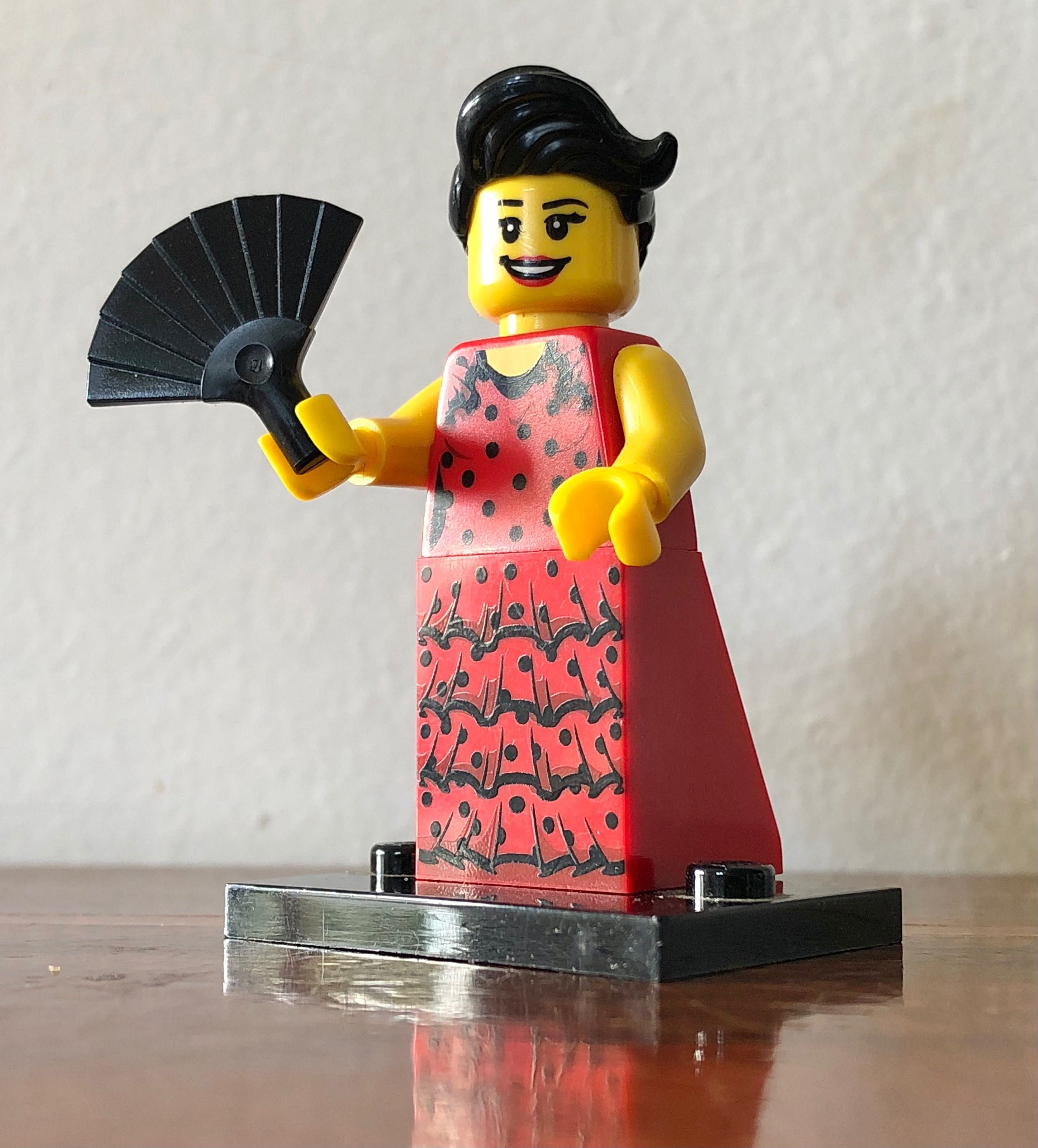 LEGO figurka mini Flamenco Dancer col06-6 col086 tancerka seria 6 8827