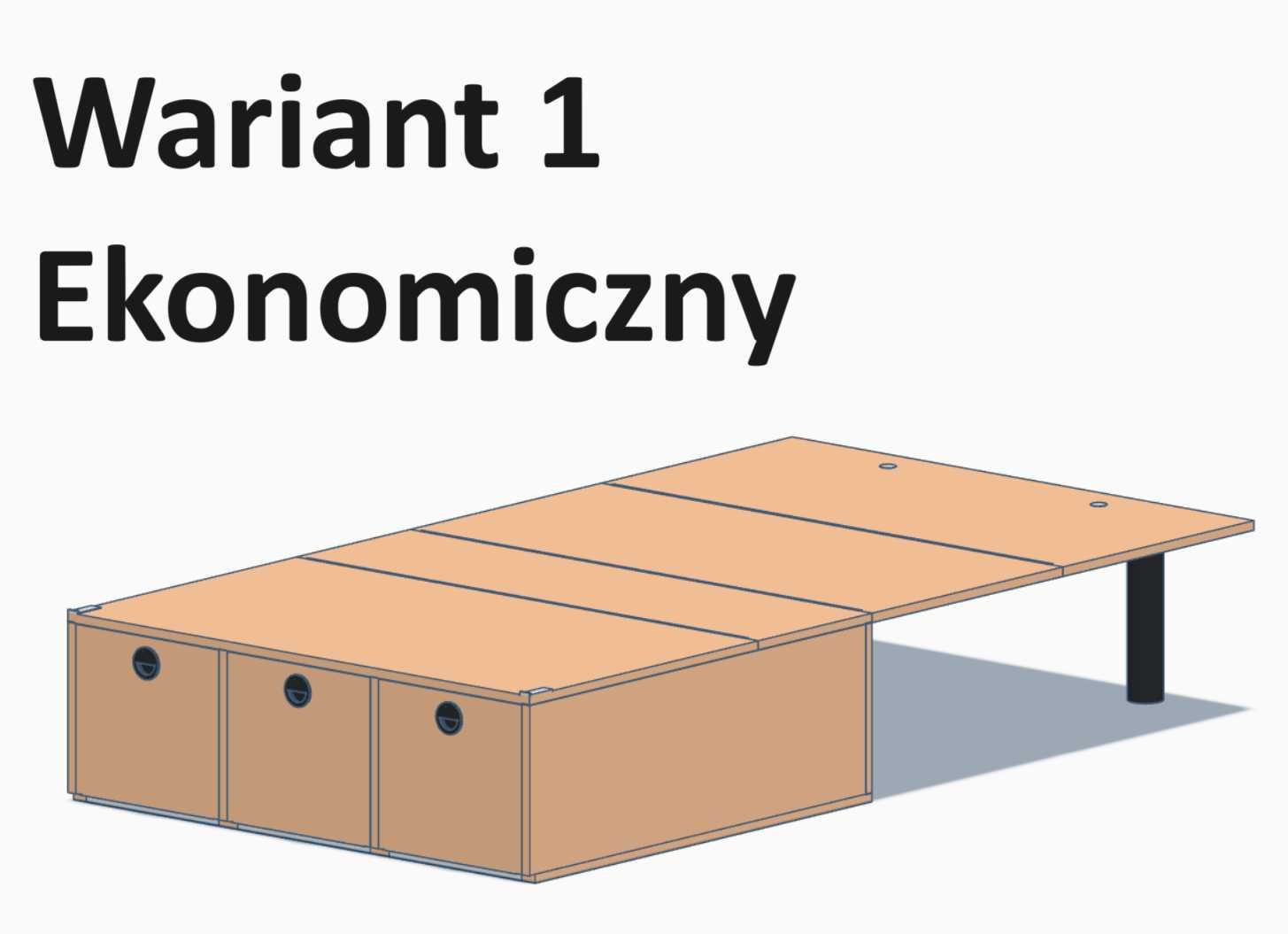 Zabudowa do samochodu camper box łóżko do auta Wariant 1 ekonomiczny