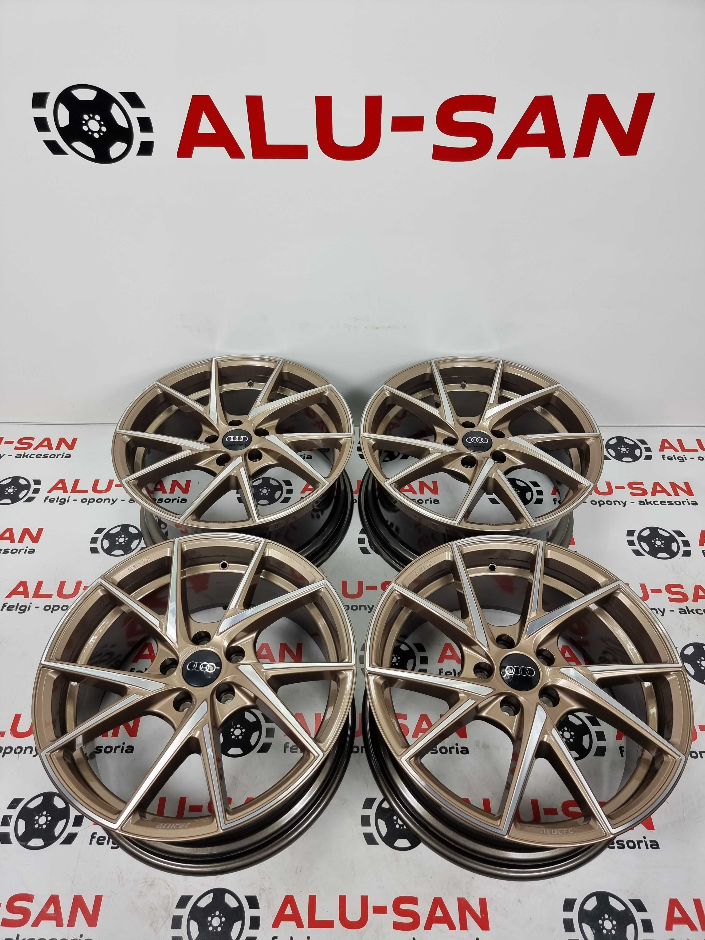 NOWE alufelgi AUDI 18" 5x112 A4 A6 A8 Q5 - Złote