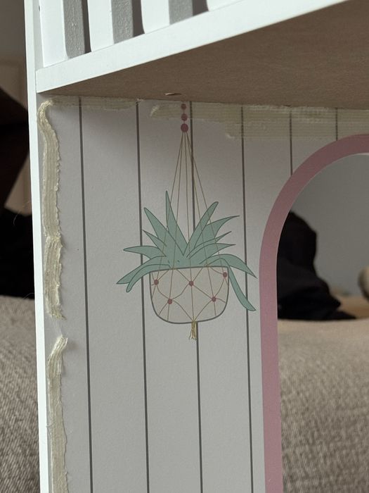 Domek dla lalek xxl 123 cm taras, akcesoria, ogrodek