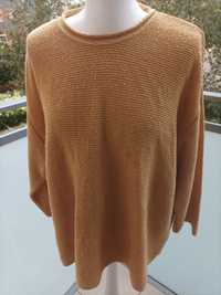 Sweter XL/42 kolor miodowy/musztardowy