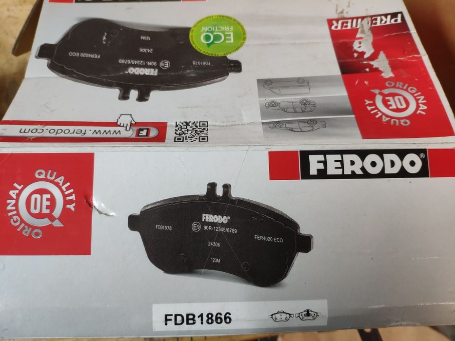 Pastilhas de travão Ferodo 1866 Megane