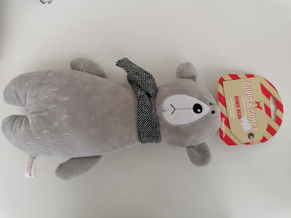 Para cão - Urso de peluche Cupid & Comet (Rosewood) c/ apito