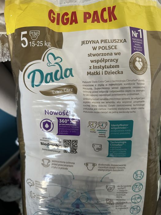 Pampers dada 5 extra care