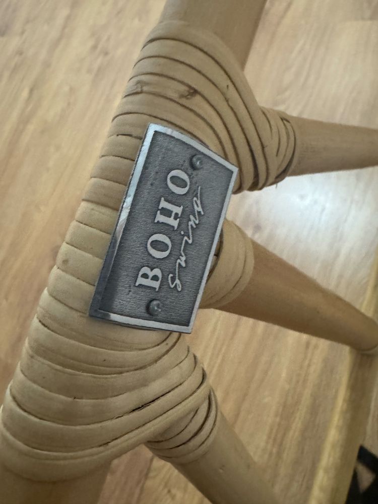 Zagłowek boho swing rattanowy stokrotka łóżko