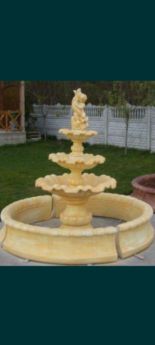 Fontanna z basenem 180cm kolory producent wzory