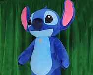Kostium maskotka stitch niebieski  – bez akumulatora, rozmiar 190 cm